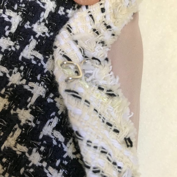 Rebecca Taylor Graphic Tweed Plaid Jacket NWOT - Picture 7 of 8